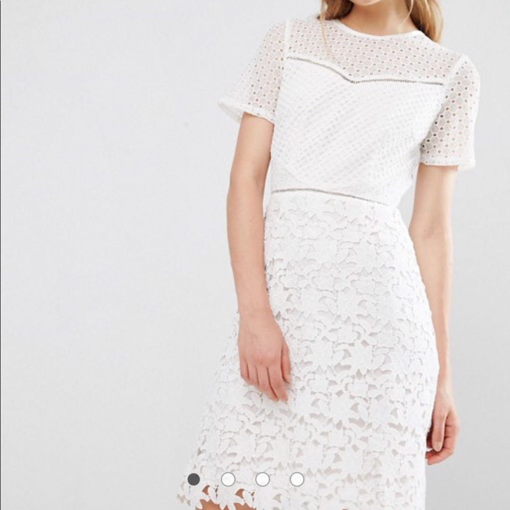 Reiss Heather Mix Lace Dress